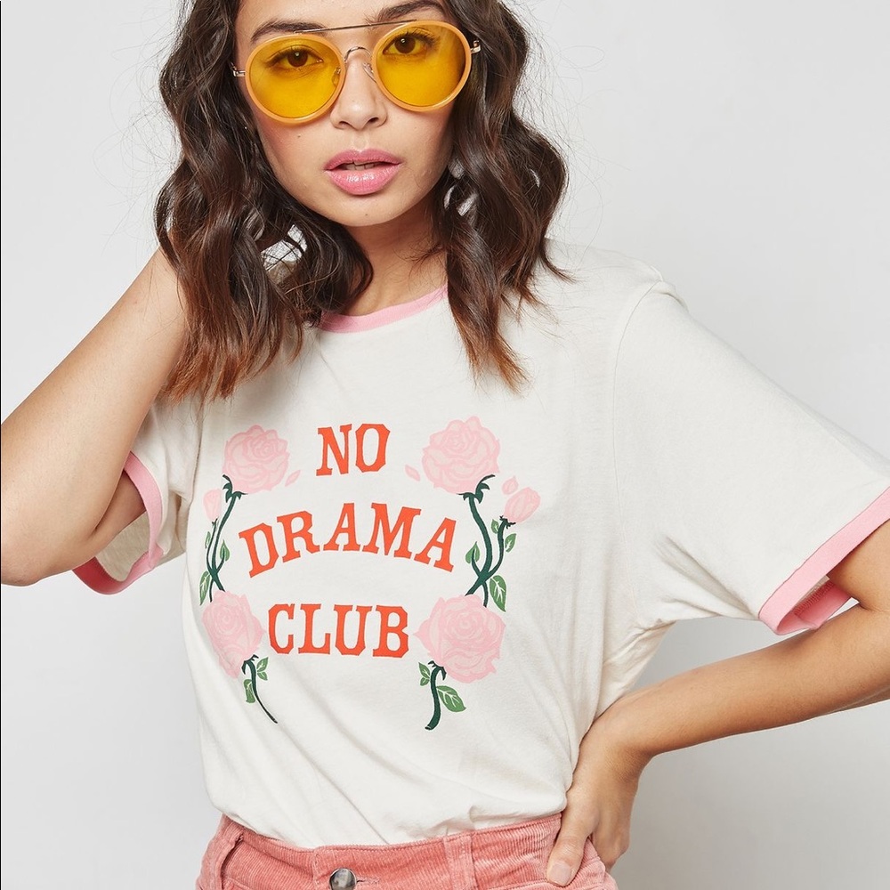 ban.do No Drama Club Ringer Graphic Tee